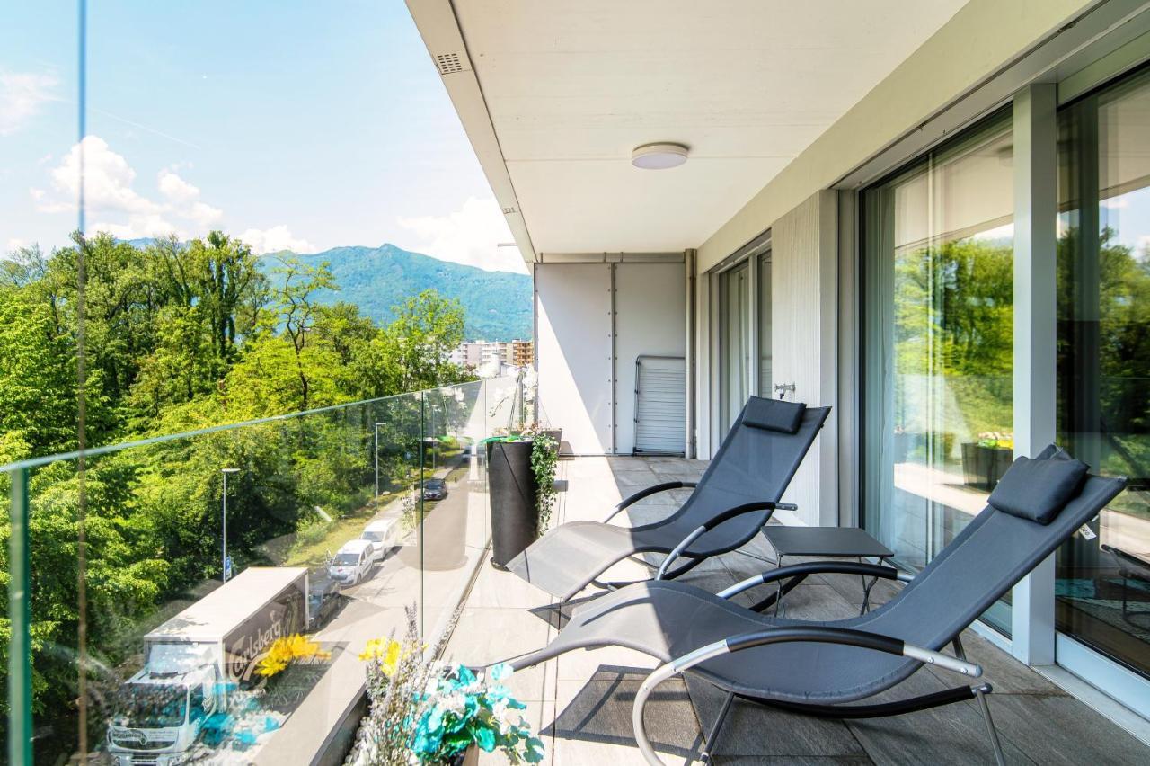 Linda Terrace By Quokka 360 - Modern One-Bedroom Flat With Sun Terrace Локарно Экстерьер фото